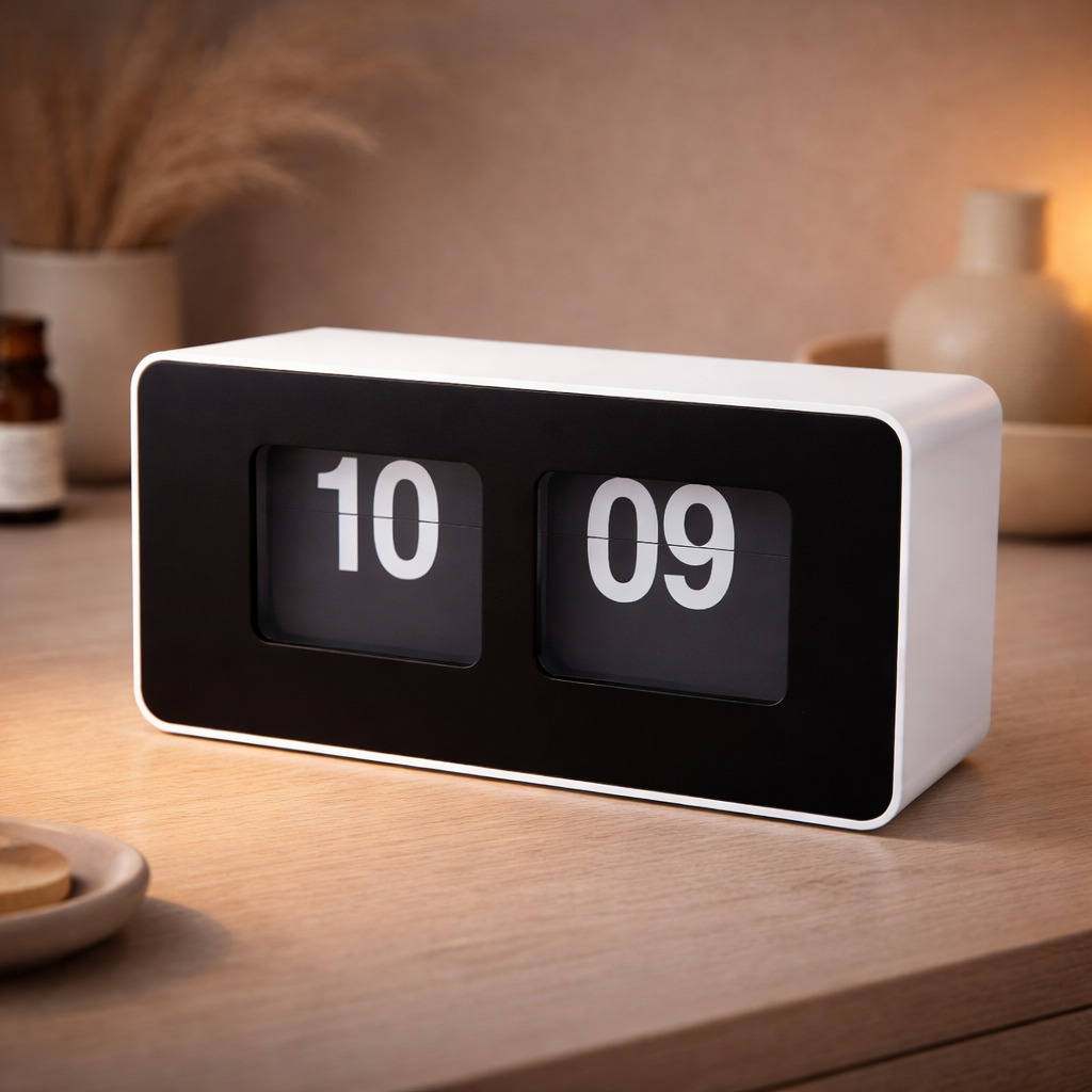 Minimal Retro Flip Desk Clock