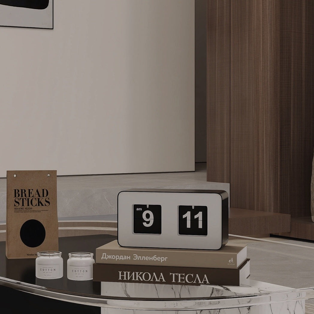 Minimal Retro Flip Desk Clock