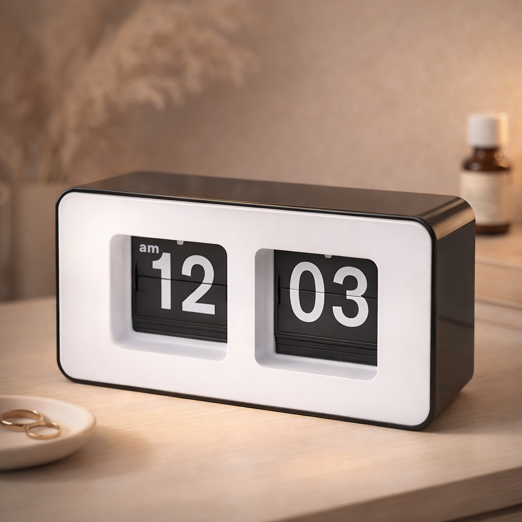 Minimal Retro Flip Desk Clock