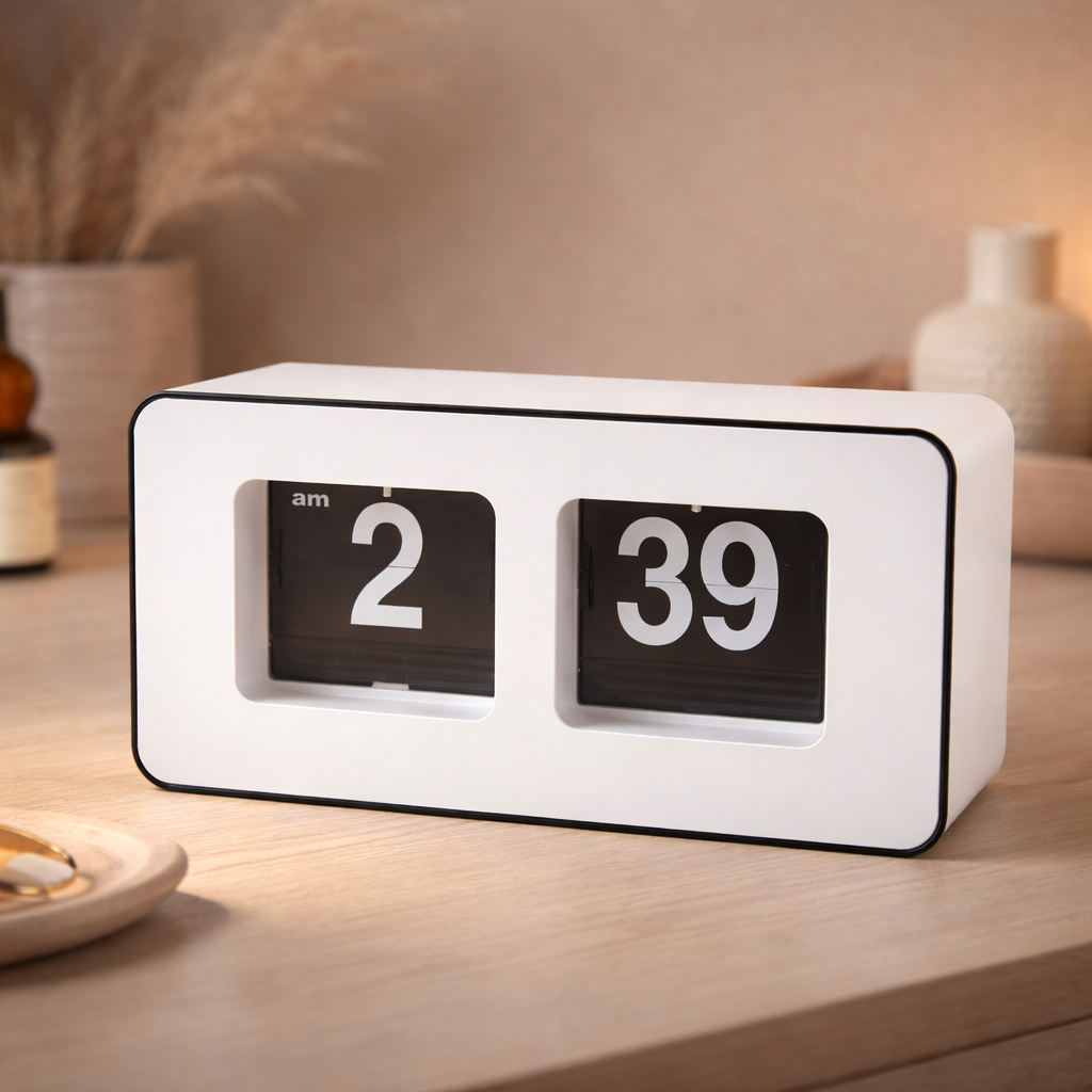 Minimal Retro Flip Desk Clock