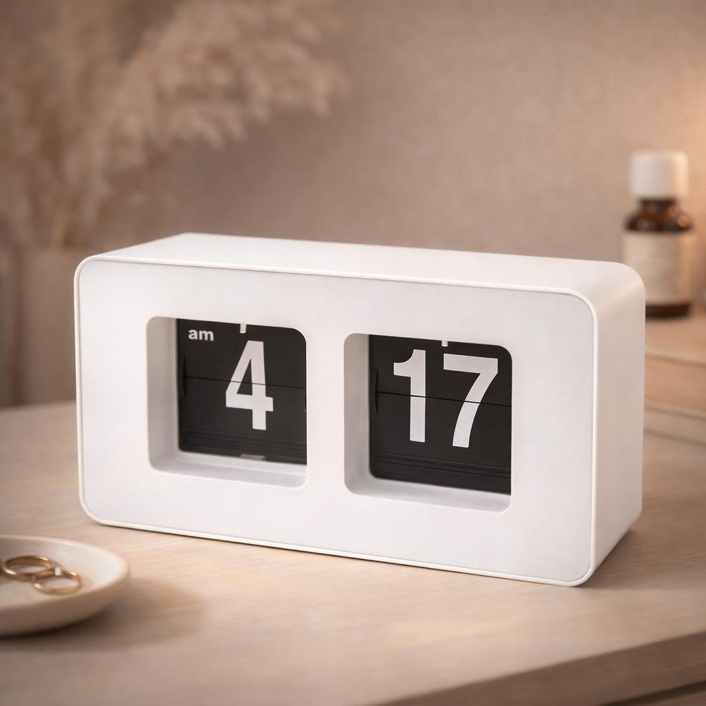 Minimal Retro Flip Desk Clock